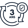 logo garantie 3 ans tables tennis de table indoor