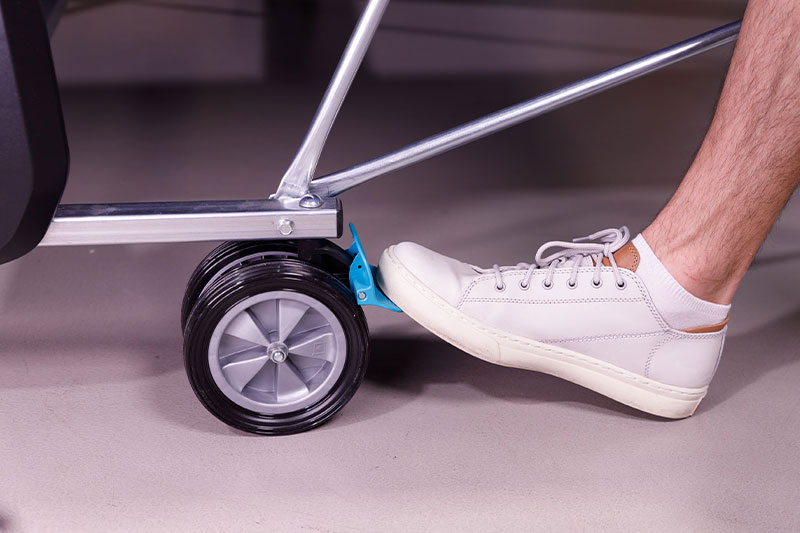 roue avec frein table de ping 300 indoor